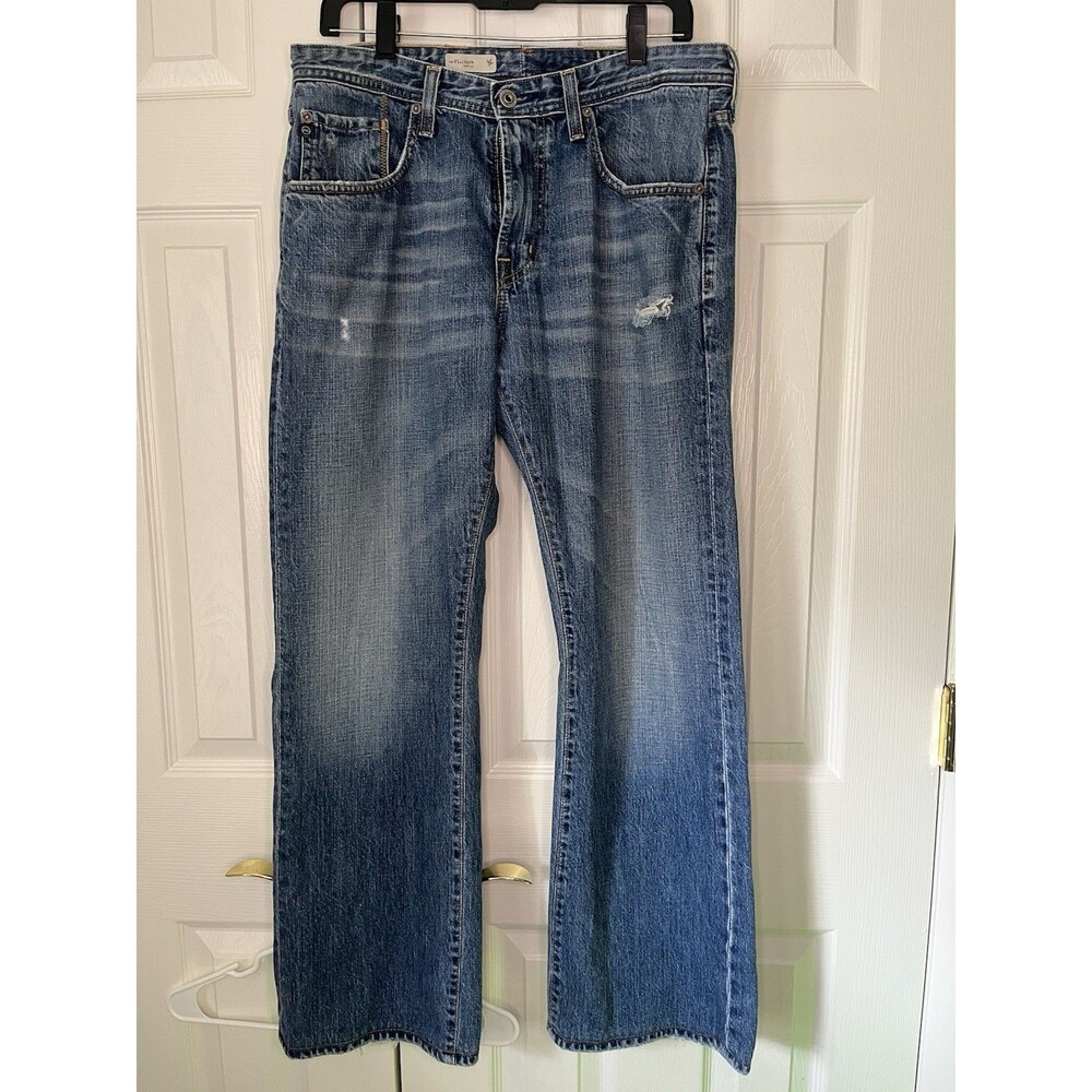 AG Adriano Goldschmied The Fillmore Bootcut Jeans Distressed Mens 34W x 34L